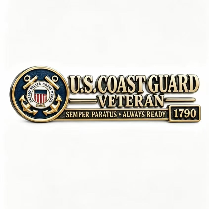🇺🇸🎖️ Veteran Honor 3D Metal Car Emblem – A Tribute to Service & Pride