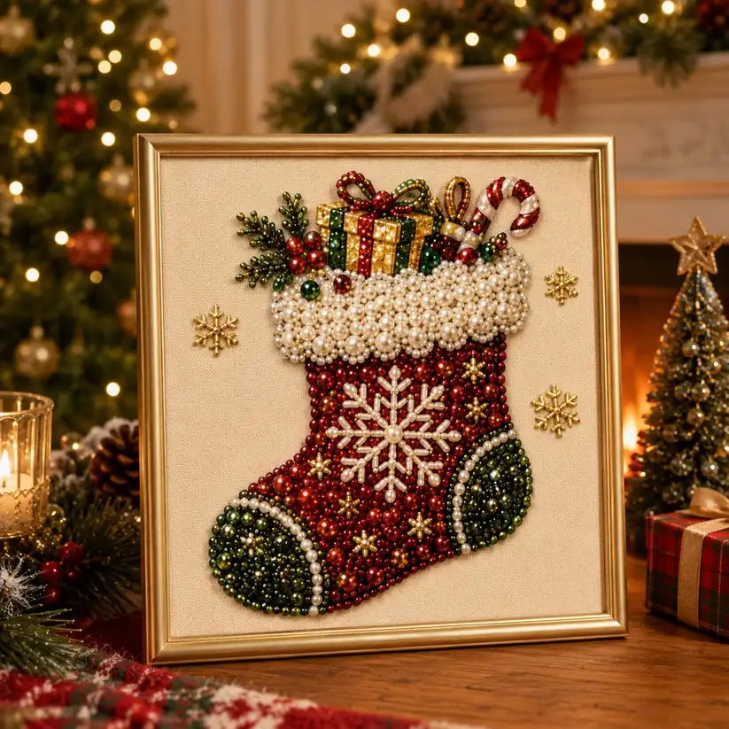 🎄🎃Halloween + Christmas Pearl Art DIY Kits