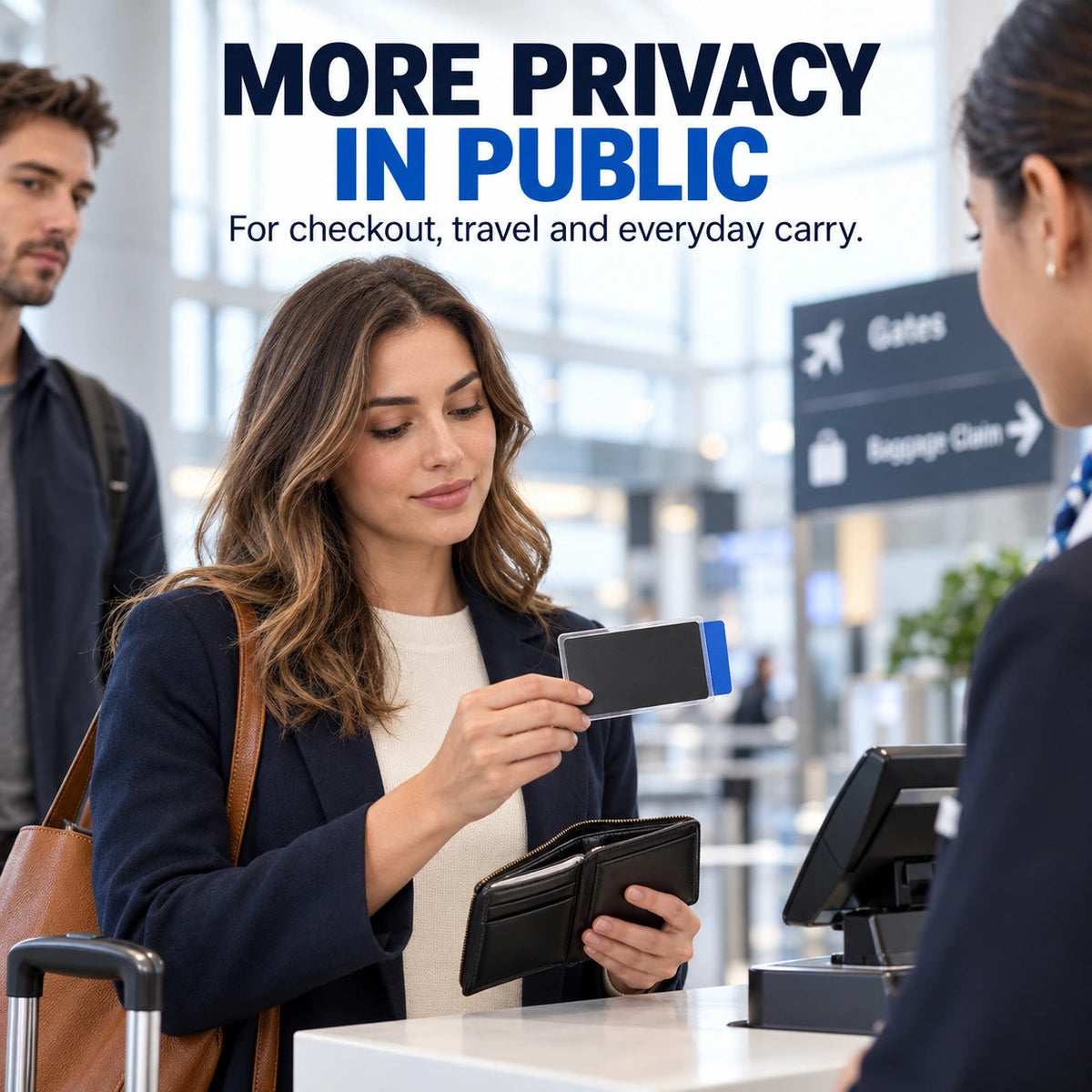 Side-View Privacy Card Sleeve – Slim Card Cover – product image 2
