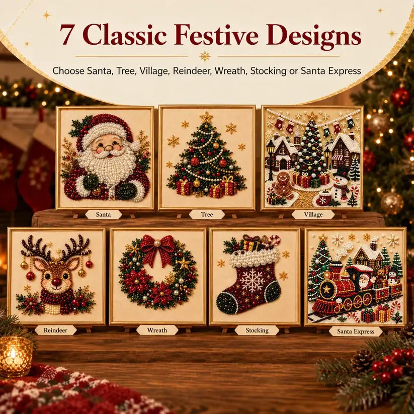 🎄🎃Halloween + Christmas Pearl Art DIY Kits
