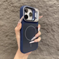 2026 New Lens Holder Full-Cover Matte Magnetic Back Panel suitable for iPhone