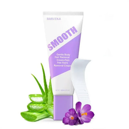 Bikini Pain-Free Hair Removal Cream for Sensitive Skin, Hypoallergenic Formula-Gentle & Fast-Acting Depilatory with Citrus Scent, Aloe & Hyaluronic Acid for Soothing Care, Suitable for Men & Women