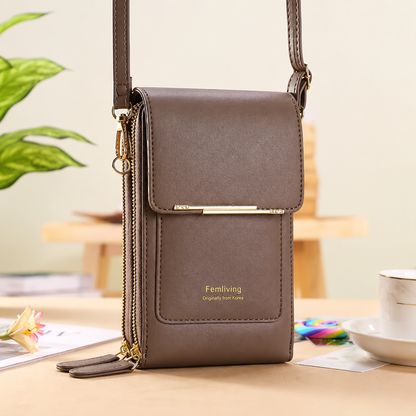 ✨2026 Trendy Minimalist Elegant Women's Touchscreen Crossbody Phone Wallet