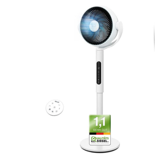 🎊Sommeraktion: 50 % Rabatt und versandkostenfrei🌀✨Motor Standventilator, 20dB sehr leiser Ventilator, 30m Wurfweite, 2465m³/h Luftvolumen, Fan mit Fernbedienung & Kühlung