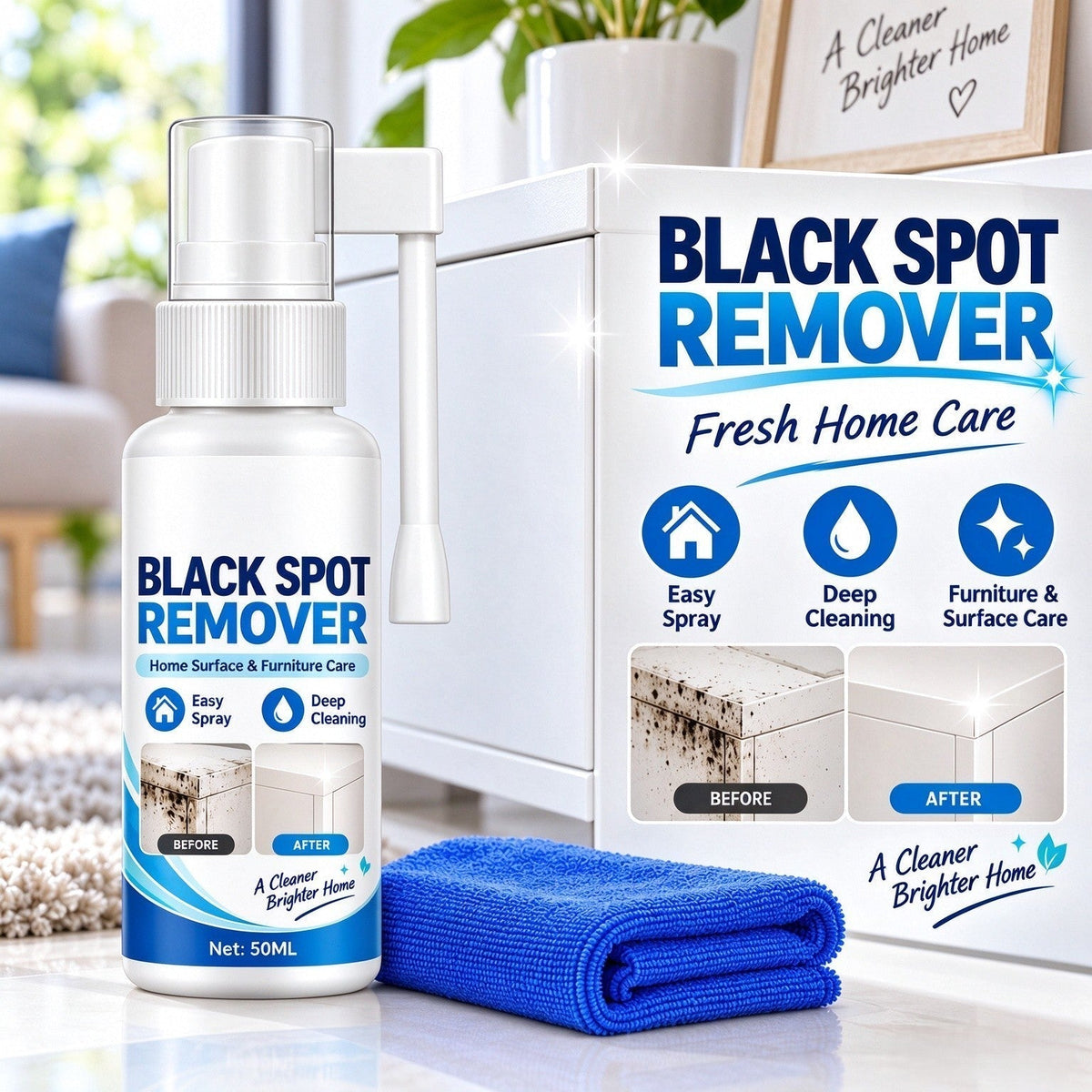 💥Household Mould Remover Spray – breaks down black mould & grime on tiles, walls, frames & furniture