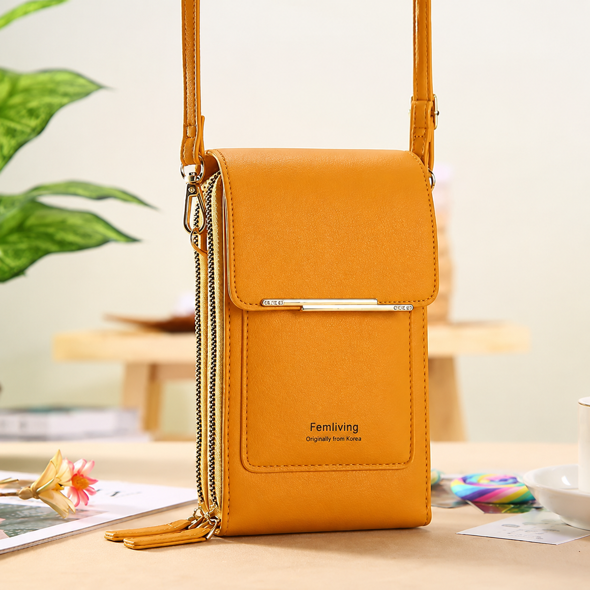 ✨2026 Trendy Minimalist Elegant Women's Touchscreen Crossbody Phone Wallet