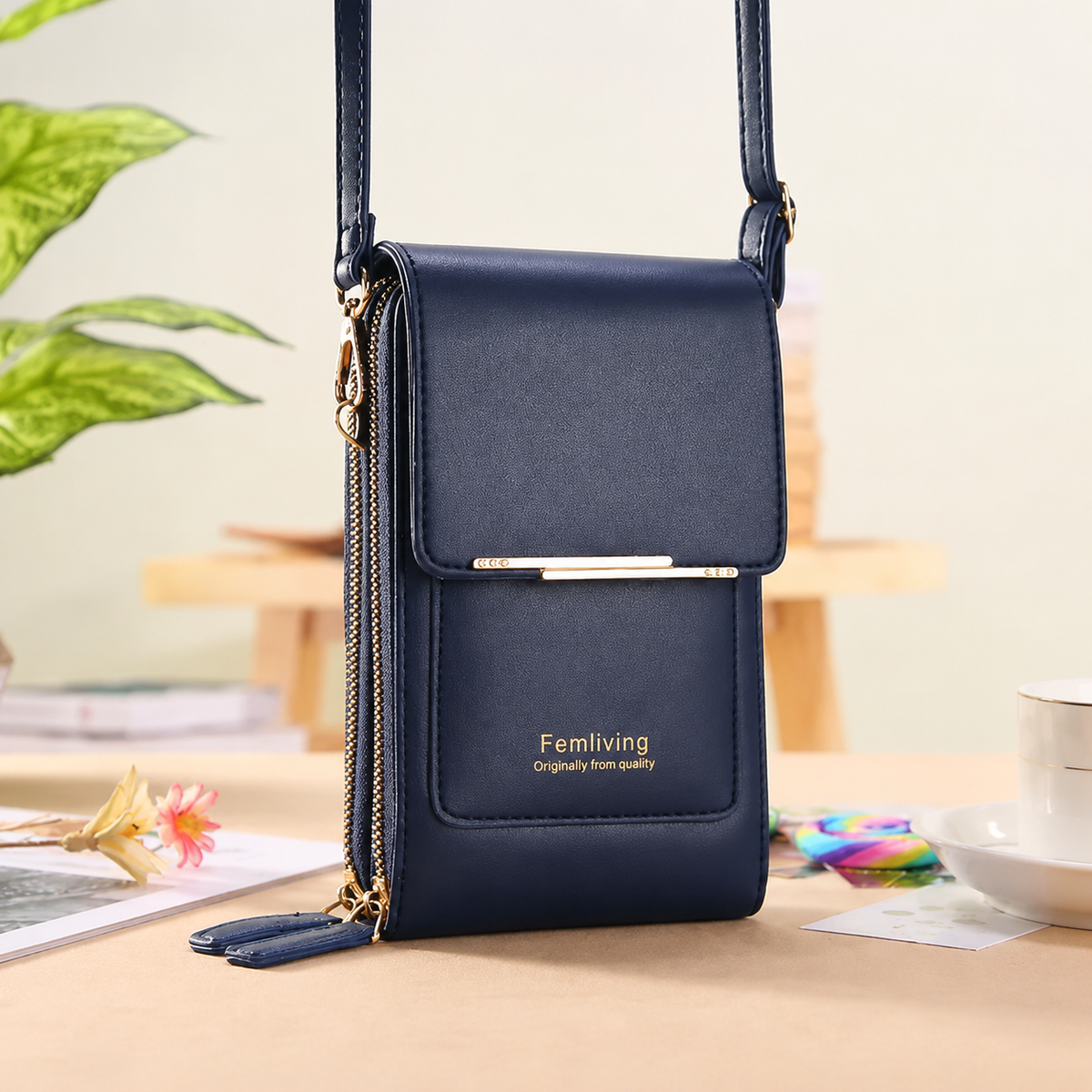 ✨2026 Trendy Minimalist Elegant Women's Touchscreen Crossbody Phone Wallet