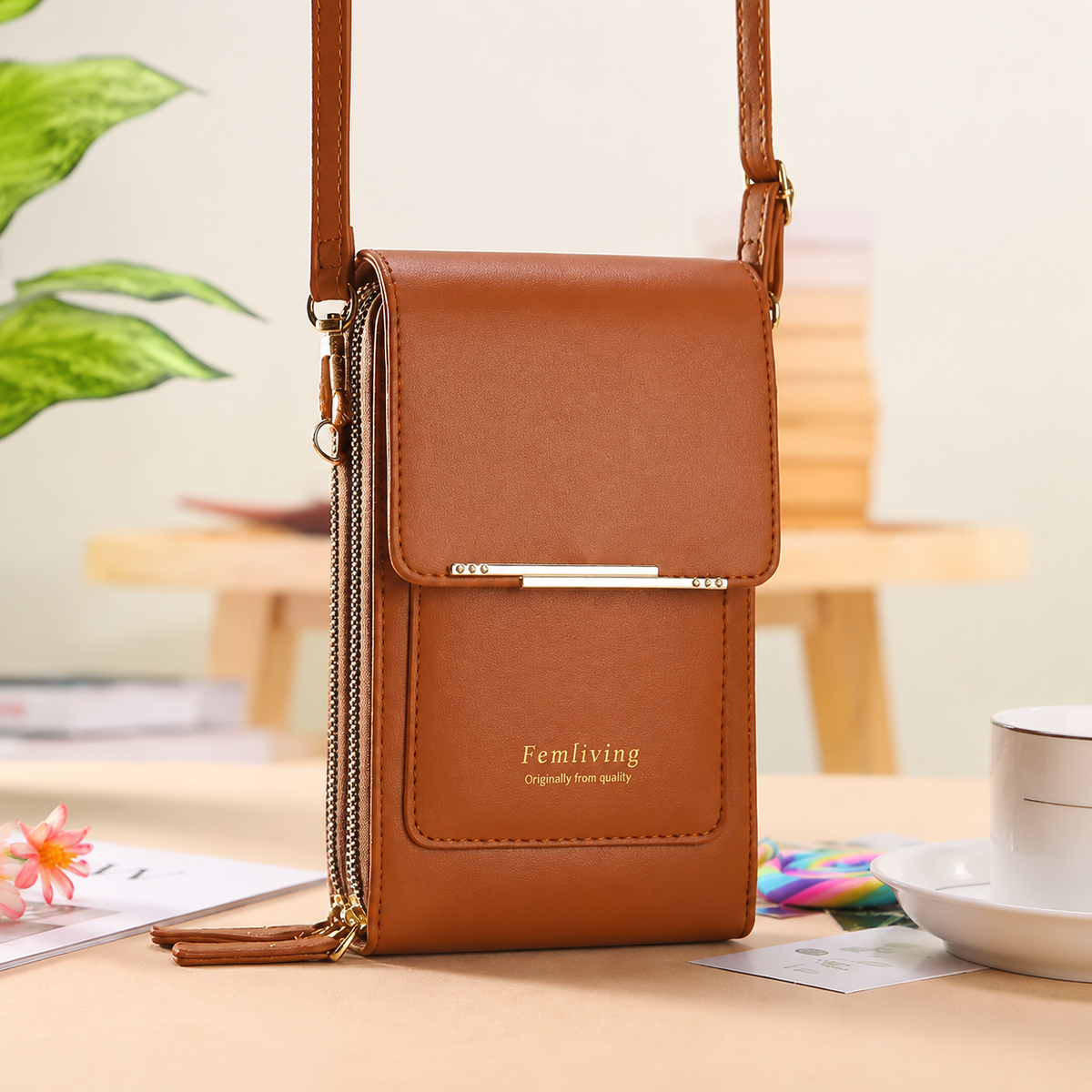 ✨2026 Trendy Minimalist Elegant Women's Touchscreen Crossbody Phone Wallet