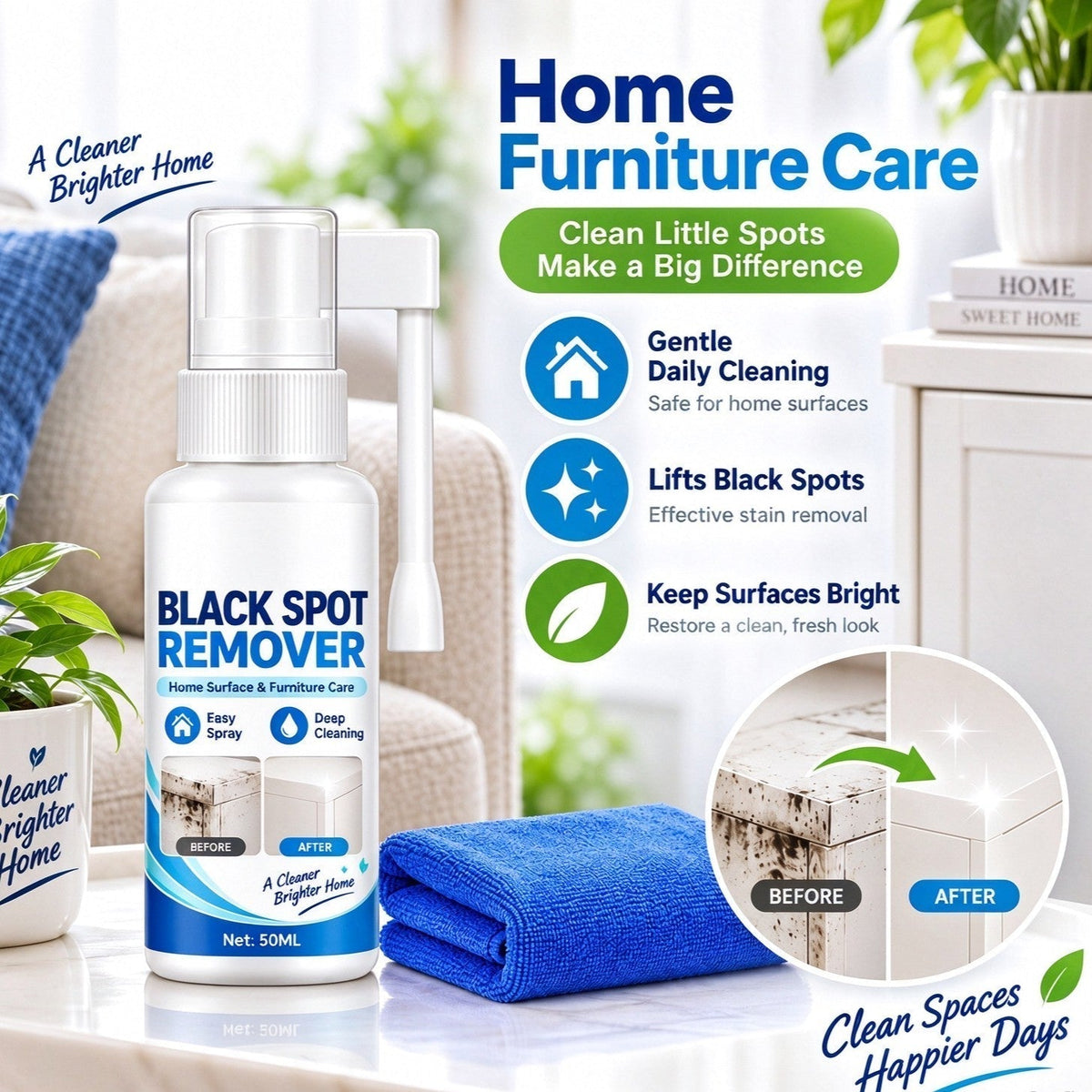 💥Household Mould Remover Spray – breaks down black mould & grime on tiles, walls, frames & furniture