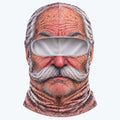 Funny Old Man Face Ski Mask