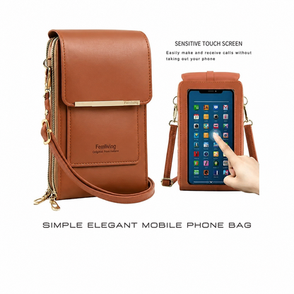 ✨2026 Trendy Minimalist Elegant Women's Touchscreen Crossbody Phone Wallet
