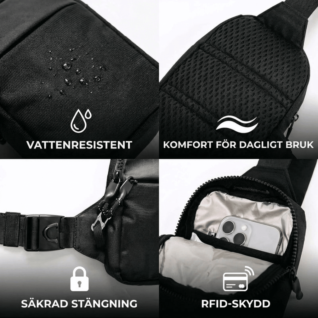 🛡️ Travel Sling Bag – Discreet Secure Sling Pack Keeps Valuables Safe