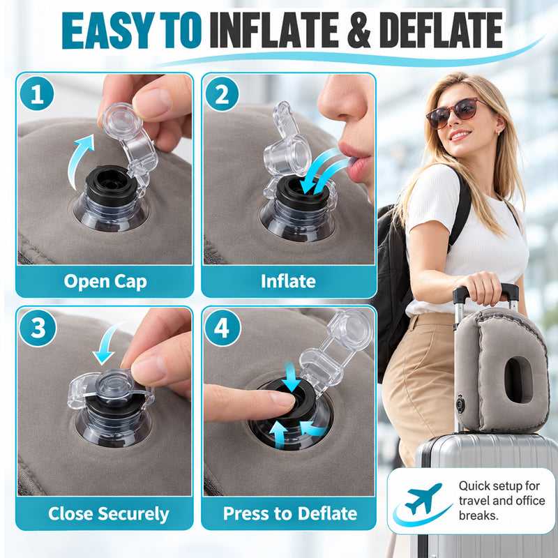 Inflatable airplane sleep pillow – gallery photo 10