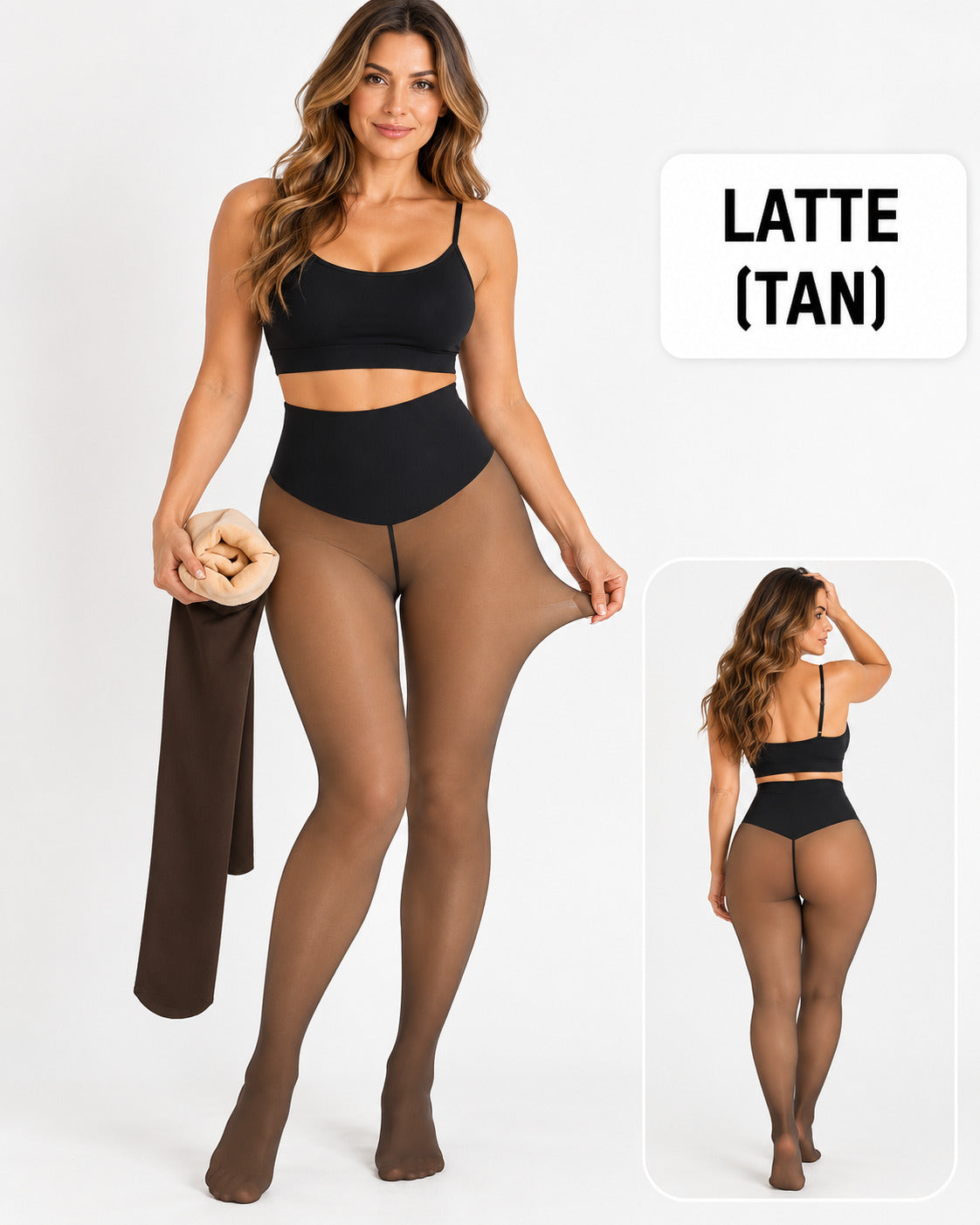One-Seam Shaping Fleece Leggings-Stay Warm.Look Snatched.