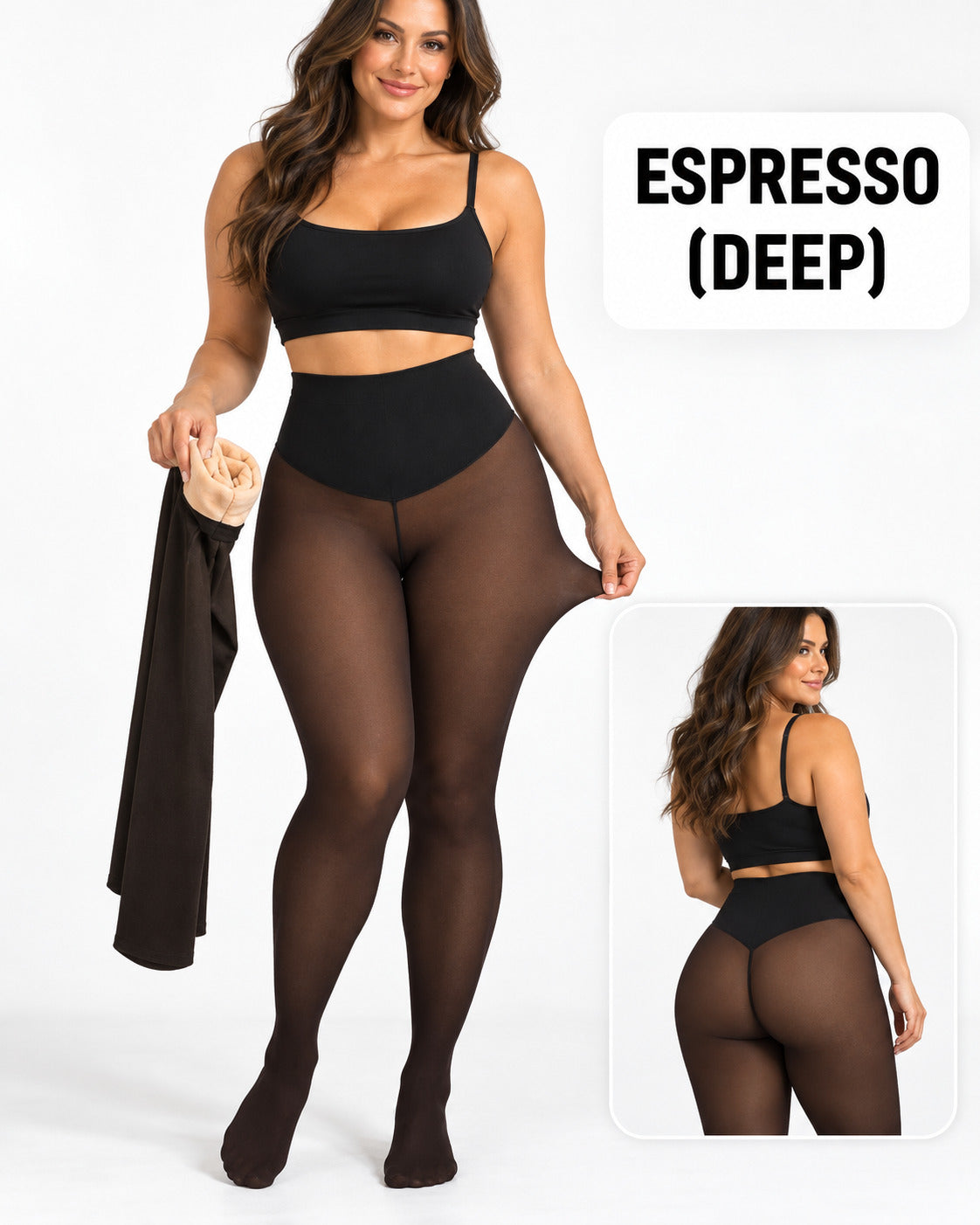 One-Seam Shaping Fleece Leggings-Stay Warm.Look Snatched.