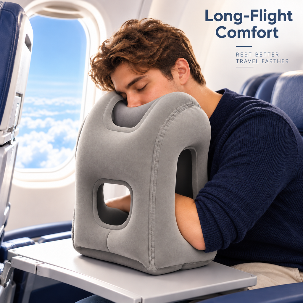 Inflatable airplane sleep pillow – gallery photo 13