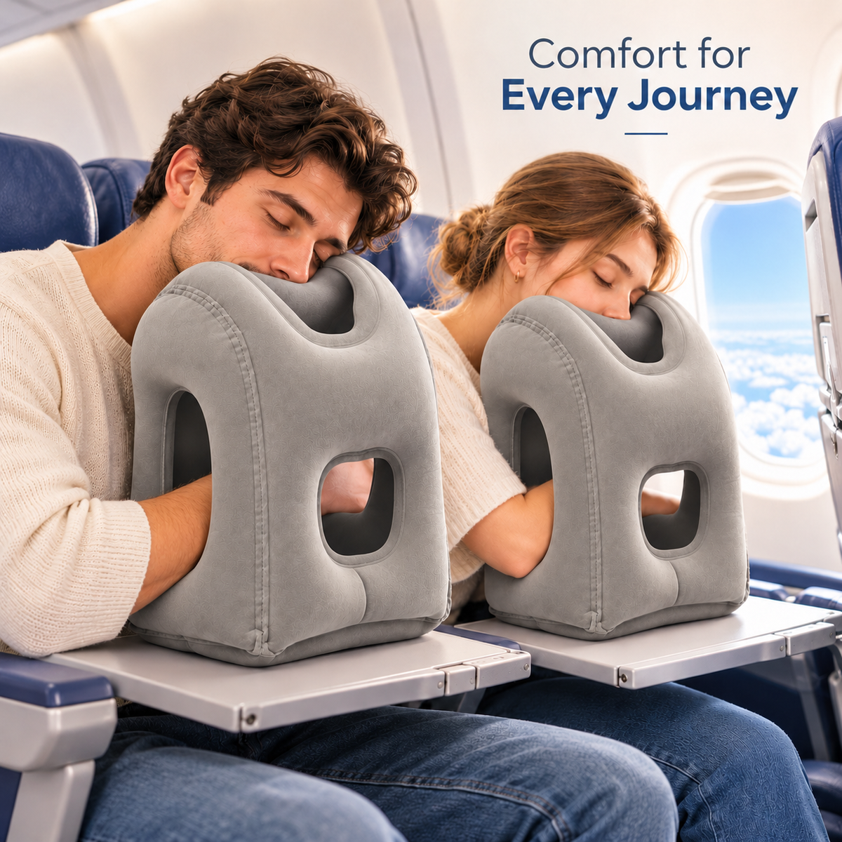 Inflatable airplane sleep pillow – gallery photo 14