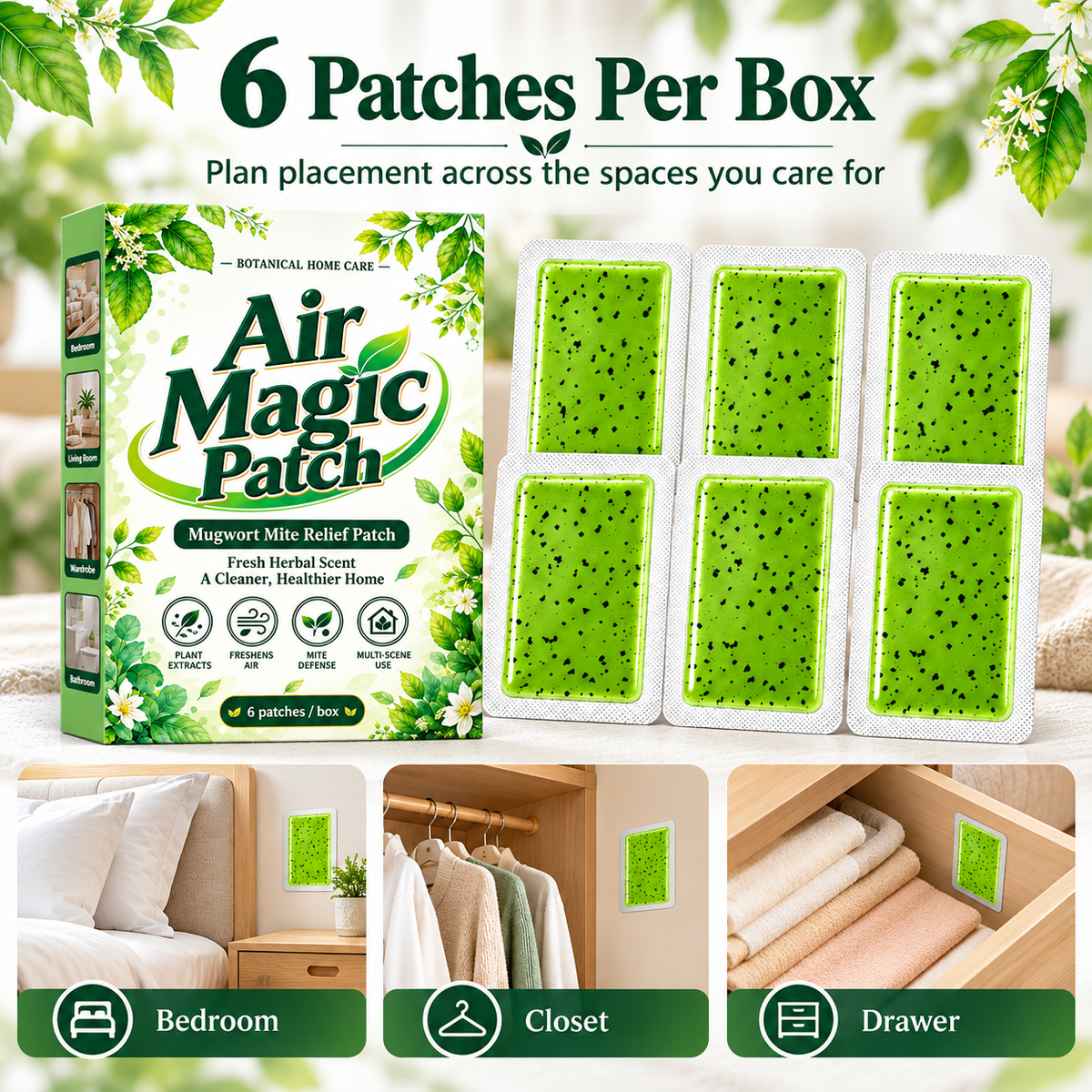 🌿 Mugwort Mite Repellent Patches