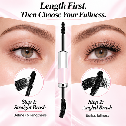 Dual-Ended Waterproof Lengthening & Volumizing Mascara