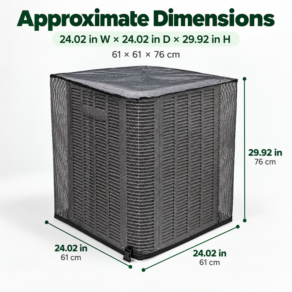 Outdoor AC Mesh Cover – Leaf & Debris Guard