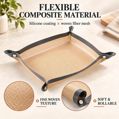 2-in-1 Foldable Silicone Baking Tray