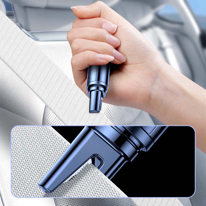 2-in-1 Emergency Car Window Breaker & Seatbelt Cutter With Test Glass