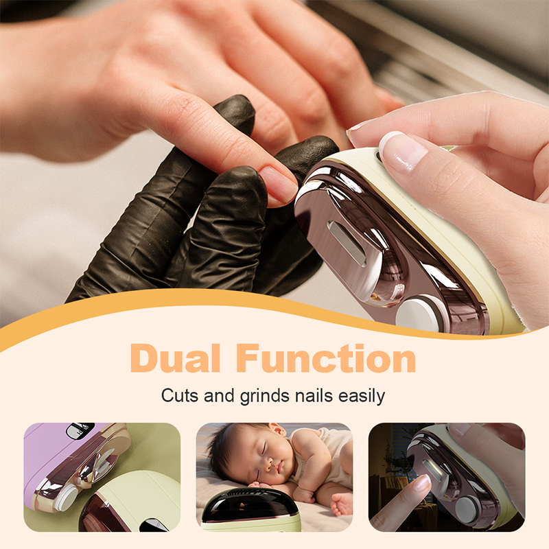 🔥2026 Hot Sale 50% OFF✨🌟 2-in-1 Smart Electric Nail Clipper & Polisher ✂️💅