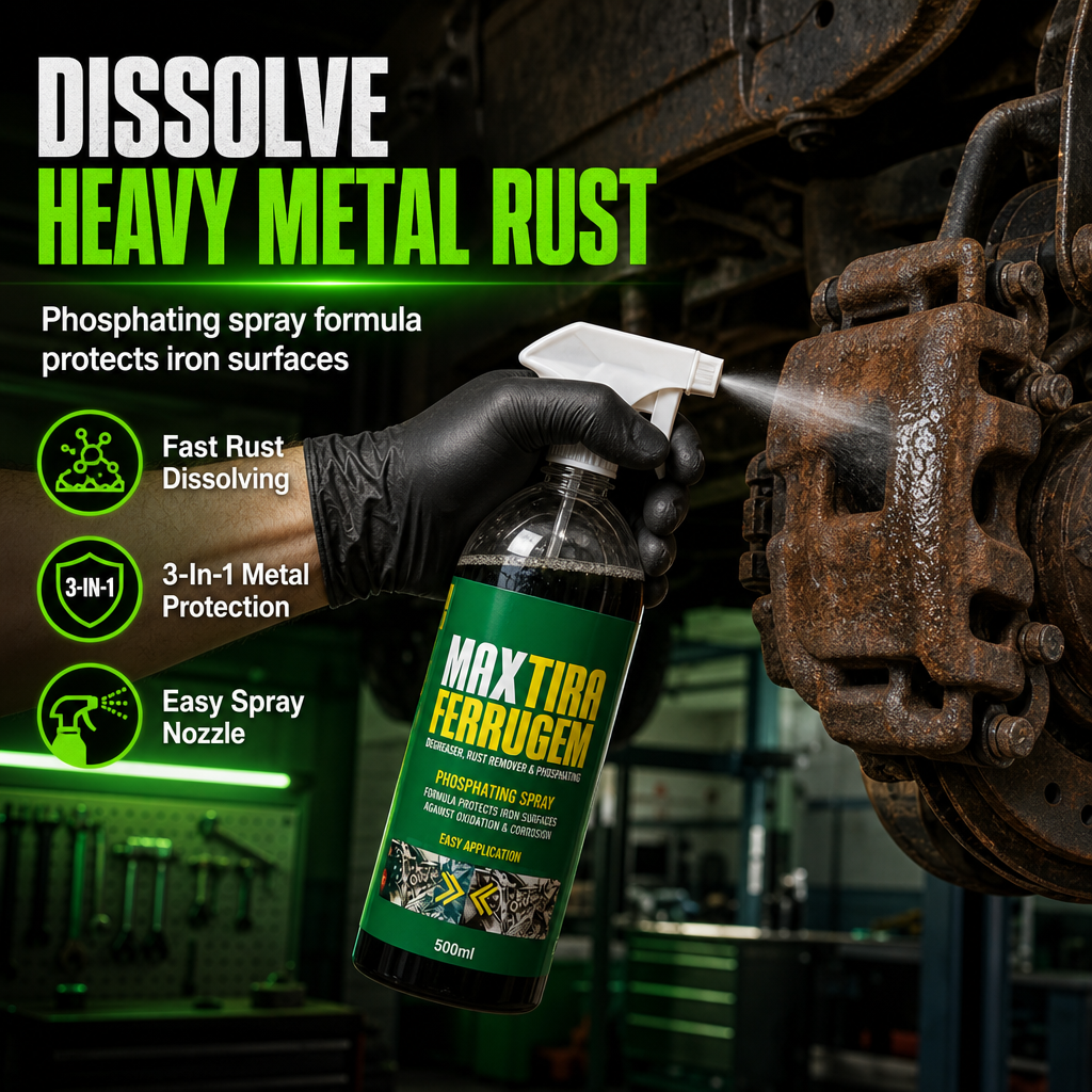 🔥3 in 1 Rust Remover & Phosphating Agent – Degrease, Remove Rust, Anti-Rust ✨