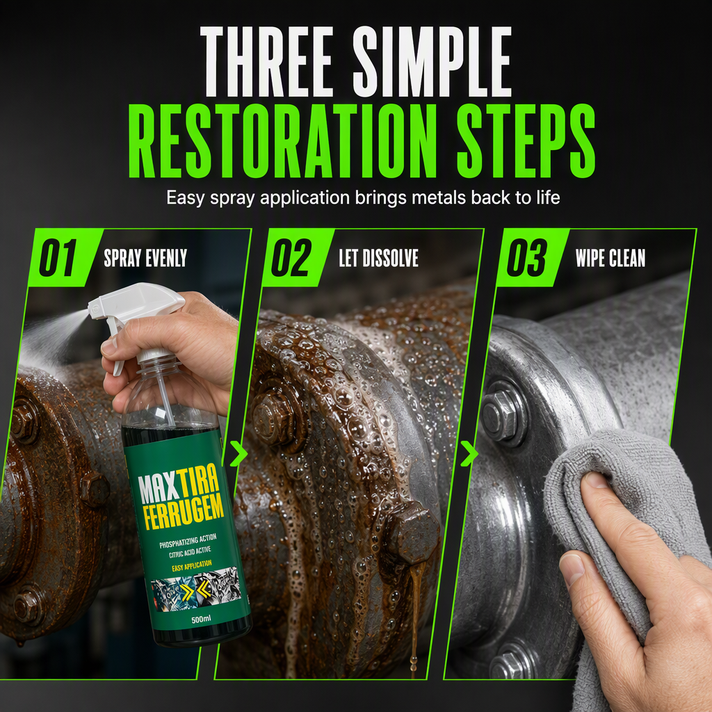 🔥3 in 1 Rust Remover & Phosphating Agent – Degrease, Remove Rust, Anti-Rust ✨
