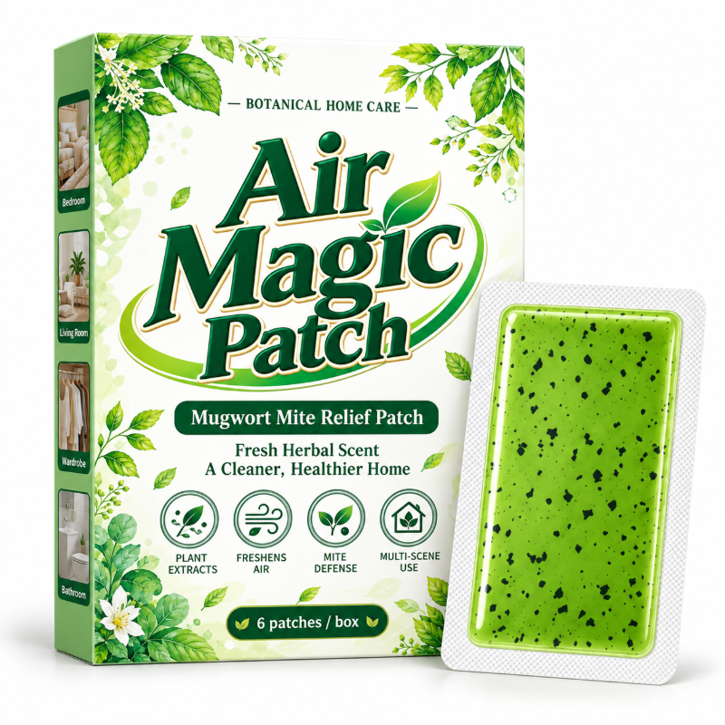 🌿Mugwort Mite Repellent Patches ✨Long‑Lasting Home Mite Deterrent Patch, Natural Herbal Mite Control for Closet Bed Sofa, 6 Patches Per Pack✨