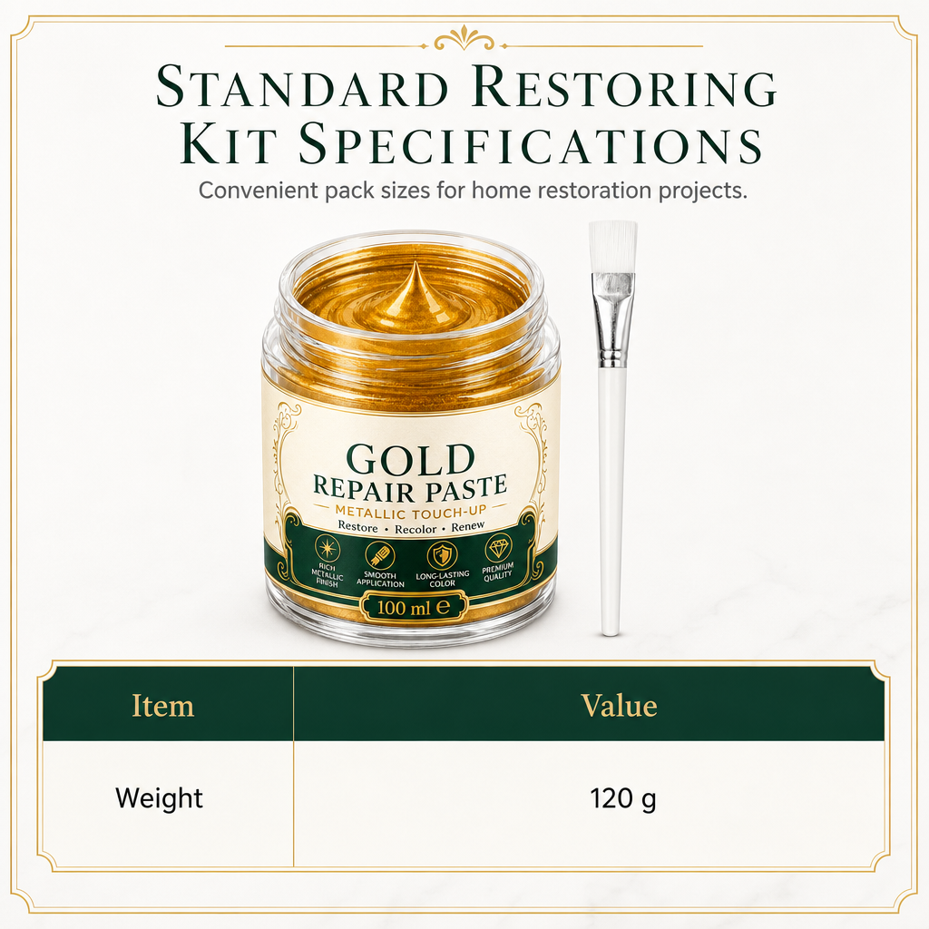 💥 Save 50%!Gold Metallic Repair Paste with Brush – Easy to Apply, Restore Shine & Make It Look Like New – No Professional Tools Needed! ✨🖌️