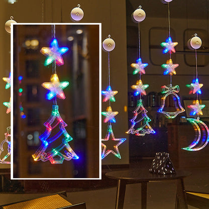 🔥LAST DAY 50% OFF🎄DIY Christmas Suction Lights❄️Multiple Shapes Available💡No Drill & No Residue🪟Reusable Holiday Window Ornament🪟Window Festive Home Party Decor