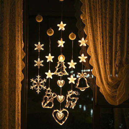 🔥LAST DAY 50% OFF🎄DIY Christmas Suction Lights❄️Multiple Shapes Available💡No Drill & No Residue🪟Reusable Holiday Window Ornament🪟Window Festive Home Party Decor