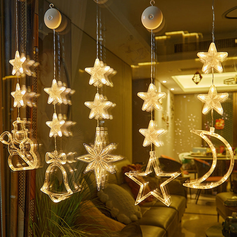 🔥LAST DAY 50% OFF🎄DIY Christmas Suction Lights❄️Multiple Shapes Available💡No Drill & No Residue🪟Reusable Holiday Window Ornament🪟Window Festive Home Party Decor