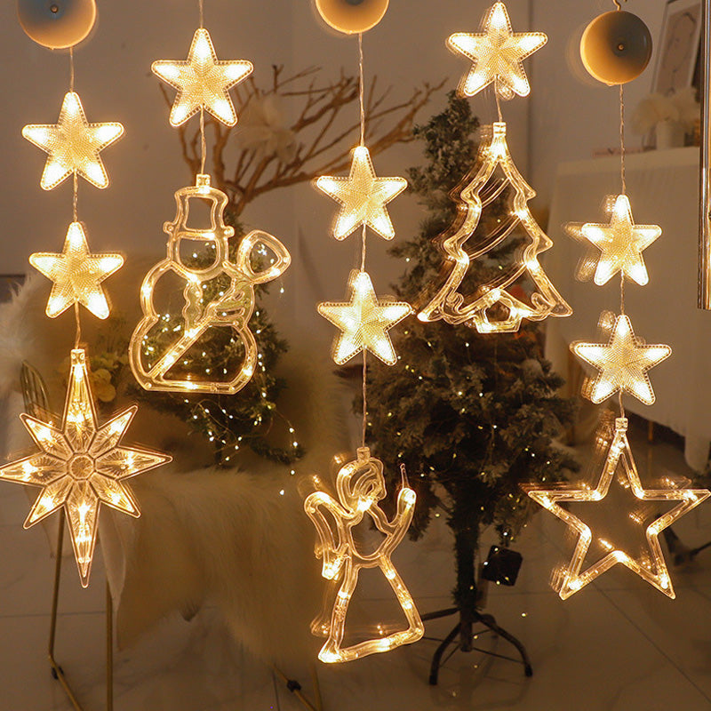 🔥LAST DAY 50% OFF🎄DIY Christmas Suction Lights❄️Multiple Shapes Available💡No Drill & No Residue🪟Reusable Holiday Window Ornament🪟Window Festive Home Party Decor