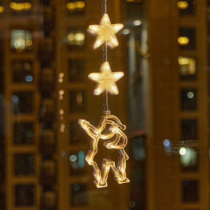 🔥LAST DAY 50% OFF🎄DIY Christmas Suction Lights❄️Multiple Shapes Available💡No Drill & No Residue🪟Reusable Holiday Window Ornament🪟Window Festive Home Party Decor